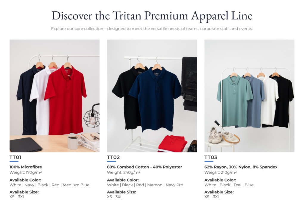 tritan apparel by oren sport, a high classs premium uniform from malaysia where your can find from selangorprint