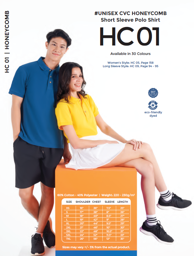 oren sport hc01 cvc lacoste polo shirt baju polo baju collar tee