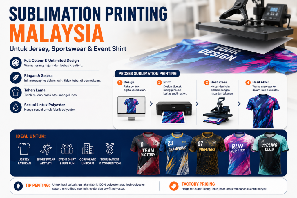 Sublimation Printing Malaysia — Untuk Siapa & Bila Guna?
