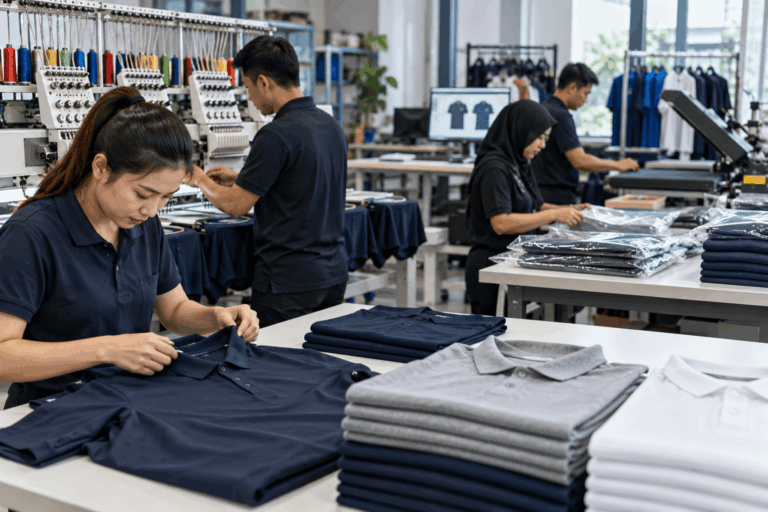 Corporate apparel production and quotation process for corporate uniform supplier Selangor